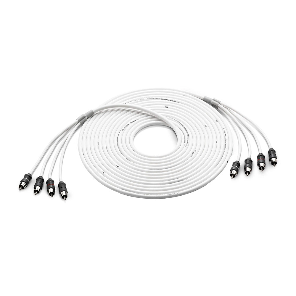 JL Audio 4 Channel 25 Marine Audio RCA Cable  XMDWHTAIC425 0101347500