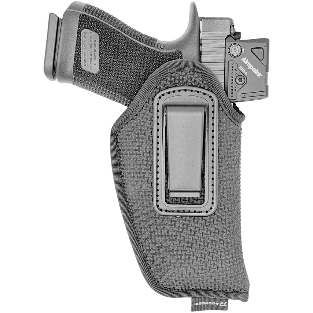 Rounded Multi Fit Holster Grip Tac w/ Clip Black Small RH/LH