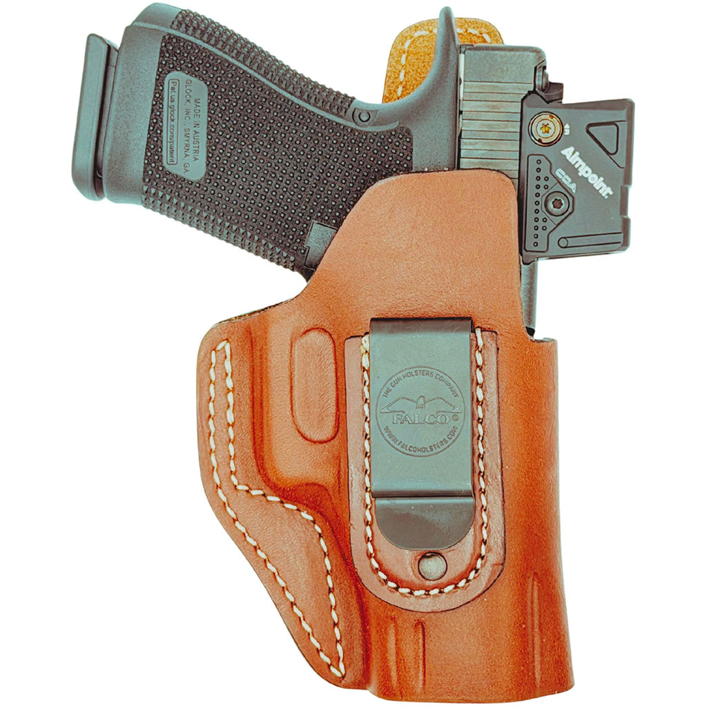 Rounded Multi Fit Holster Leather Universal Holster Brown Standard RH/LH
