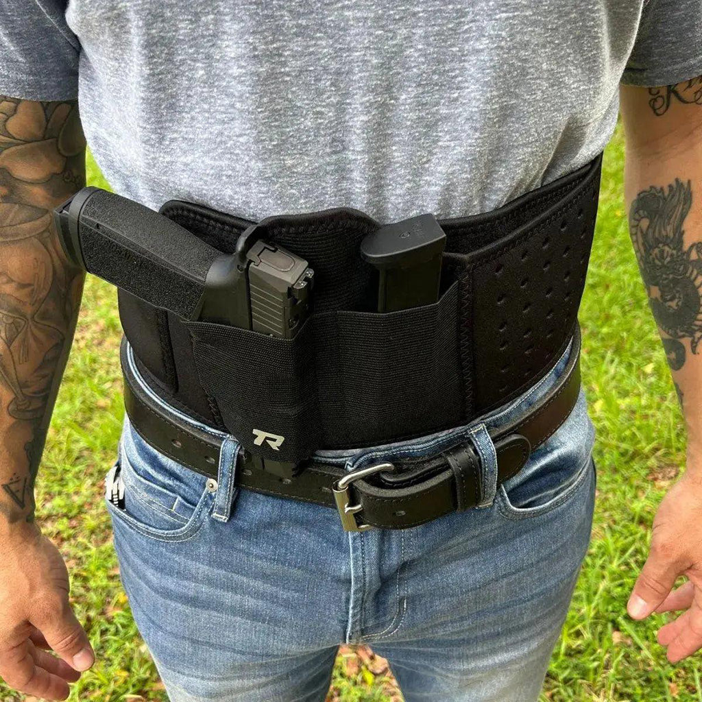 Rounded Belly Band Holster Belly Band Holster Black Large