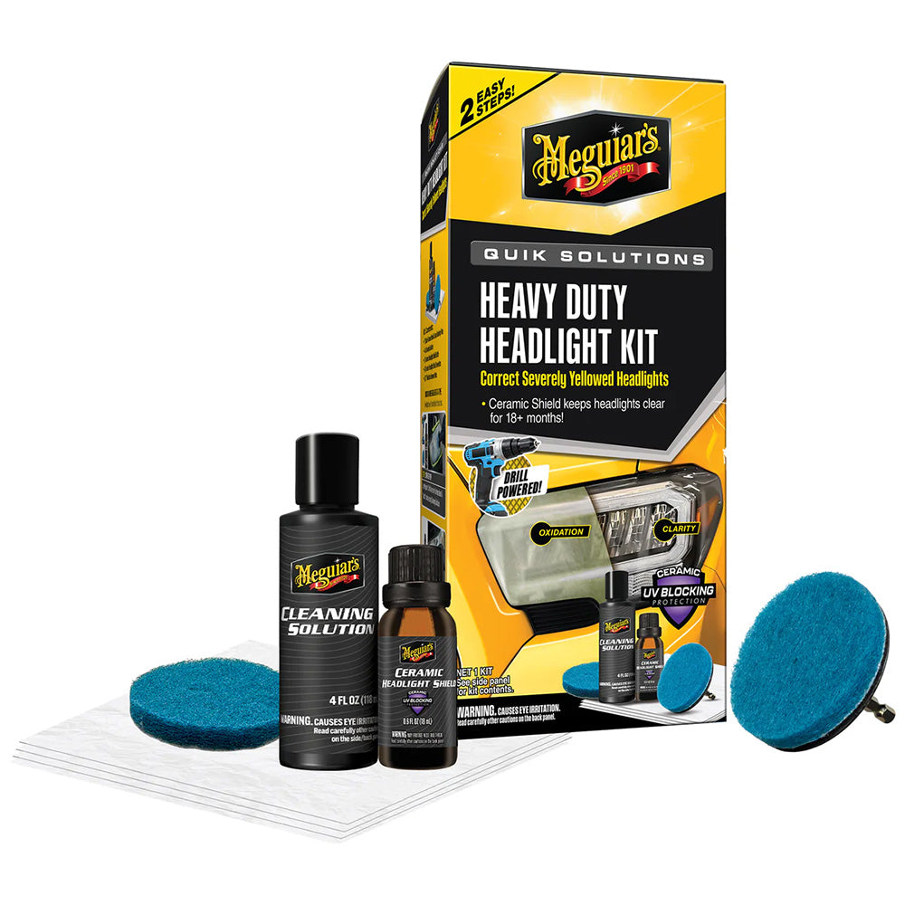 Meguiars Quik Solutions Heavy Duty Headlight Kit G55265