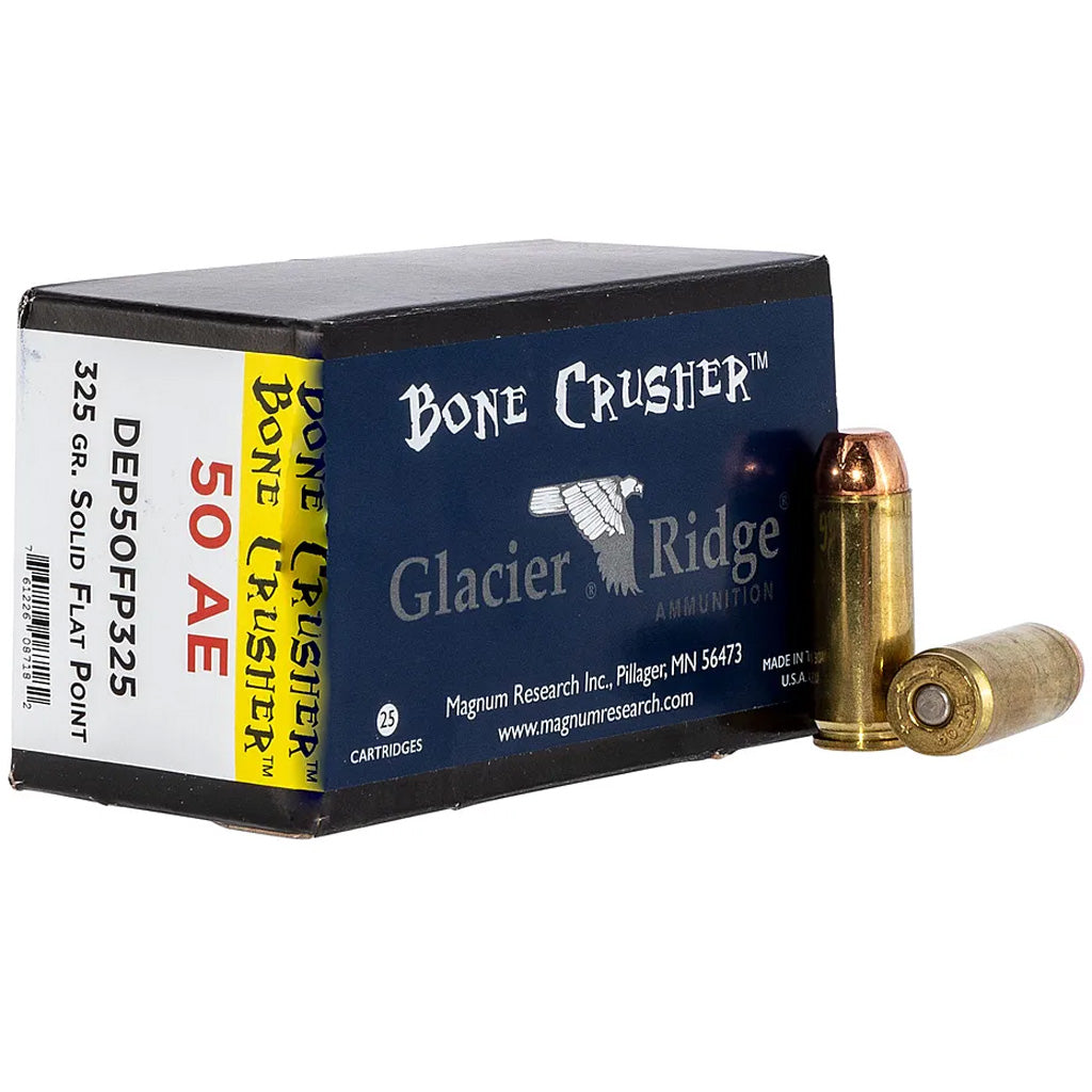 Magnum Research Bonecrusher Pistol Ammo 50 AE 325 gr Bonecrusher Flat Point