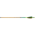 Black Eagle Vintage Traditional Arrows .005 400 Green/Yellow Feathers 6 pk.