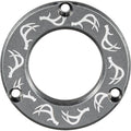Axcel Driver Hubcap Stone Gray w/Engraving Deer Antlers Pattern
