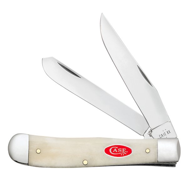 CASE TRAPPER 41/8" 2BL NAT BONE