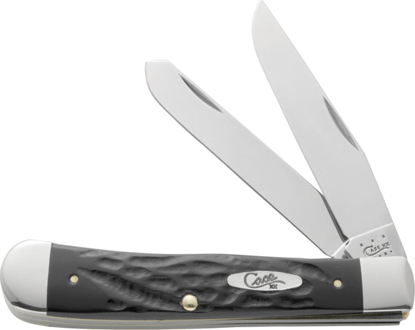 CASE TRAPPER 2BL 4 1/8 ROUGH BLK