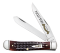 CASE M TRAPR 2BL 31/2" MAHOGANY BON