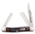 CASE M STKM 3BL 33/8" MAHOGANY BONE
