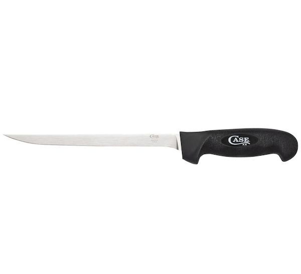 CASE 8" SS FILLET KNIFE BLK RBR HDL