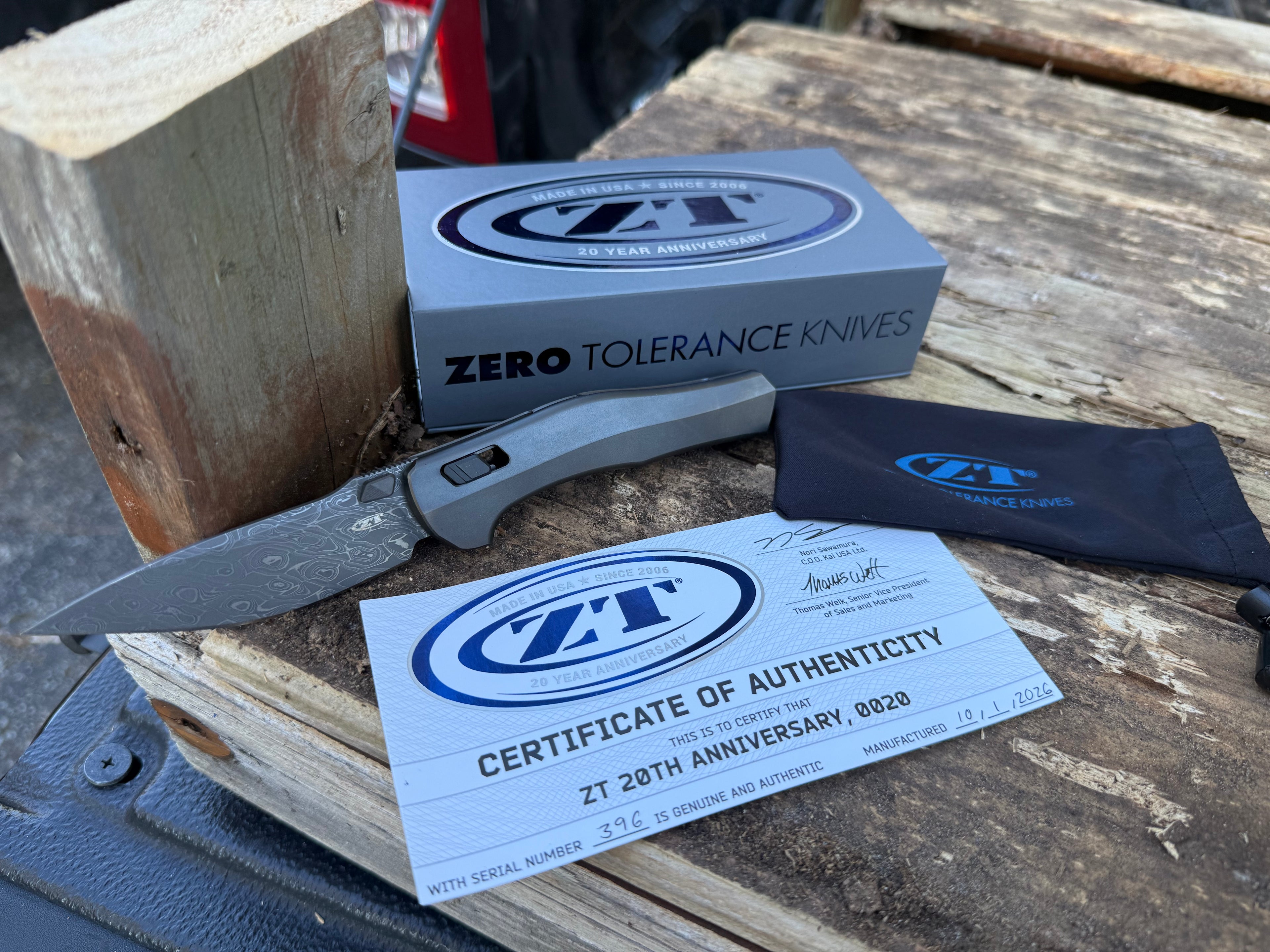 Zero Tolerance 0020 20 Year Anniversary Knife Super Limited Run!