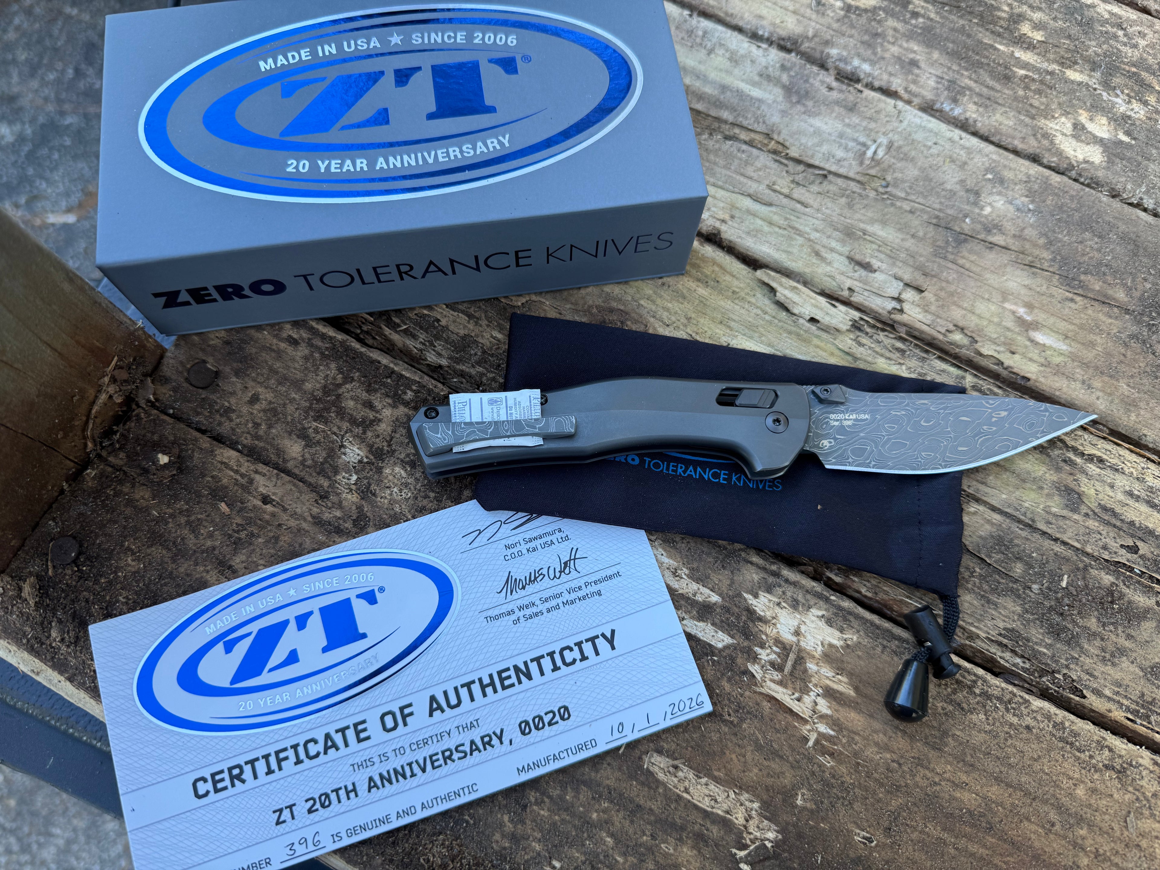 Zero Tolerance 0020 20 Year Anniversary Knife Super Limited Run!