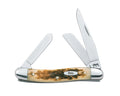 CASE STOCKMAN 3BL 3.5" AMBER BONE