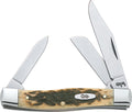 CASE MED STOCKMAN 3BLD 3 5/8" AMBER BONE