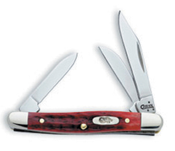CASE PEANUT 2BLD 2 7/8" RED BONE