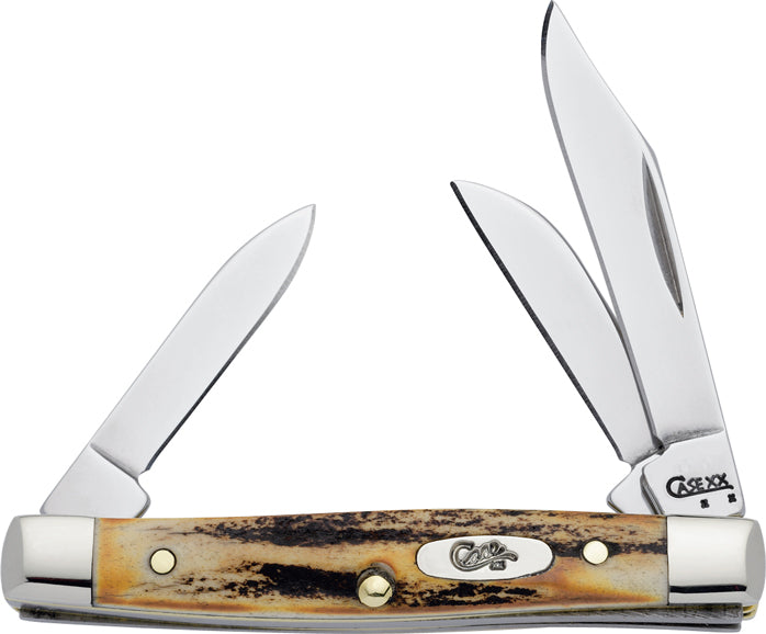 CASE SM STOCKMAN 3BLD 27/8" STAG