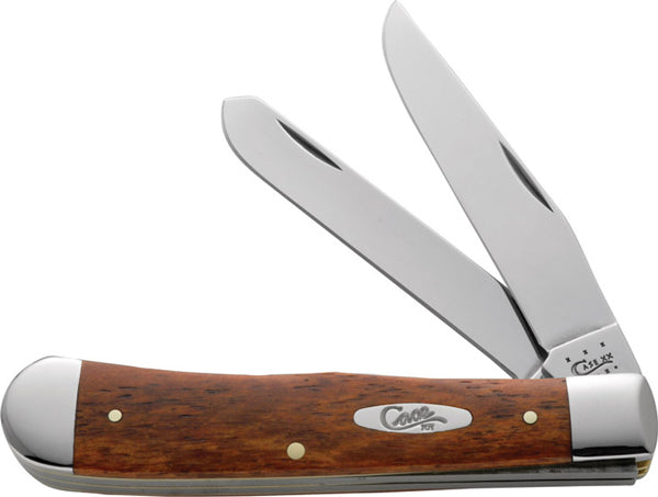 CASE TRAPPER 2BLD 41/8" CNUT BONE