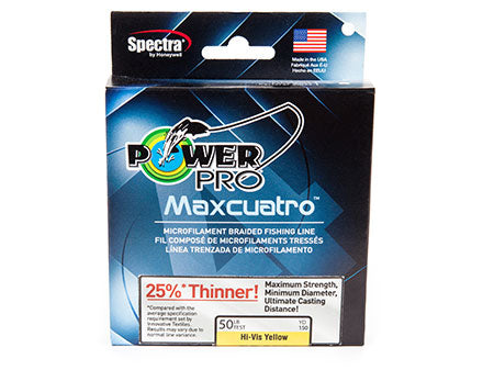 PWR PRO MAXCUATRO 80LB 3000YDS YELLOW