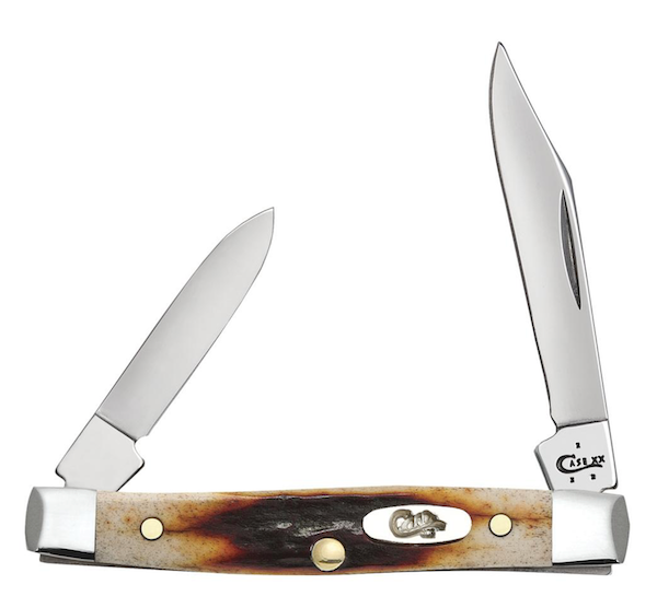 CASE SM PEN 2BL 25/8" RED STAG
