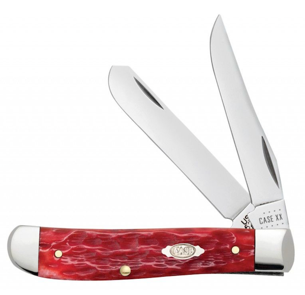 CASE MINI TRAPR 31/2" 2BL DK RED BONE