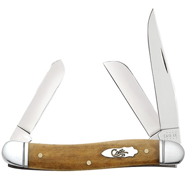 CASE MD STCKMN 45/8" 3BL SMTH ANTQ BONE