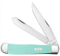CASE TRAPPER 41/8" 2BL SEAFOAM GRN G-10