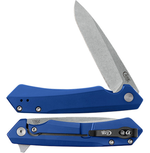 CASE KINZUA 4.75" SPEAR BLUE ALUM