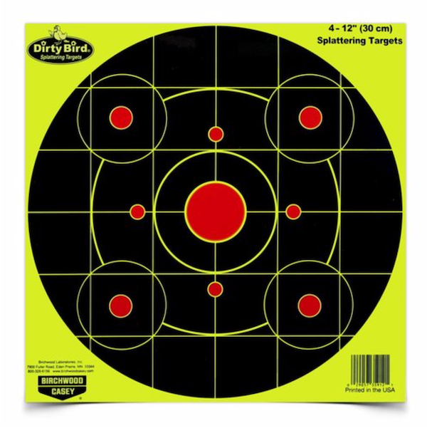 BC DRTY BRD 12 YELLOW BULLSEYE 4PK