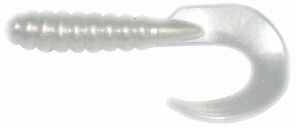 BB 2 CURL TAIL GRUB PEARL 10 PK