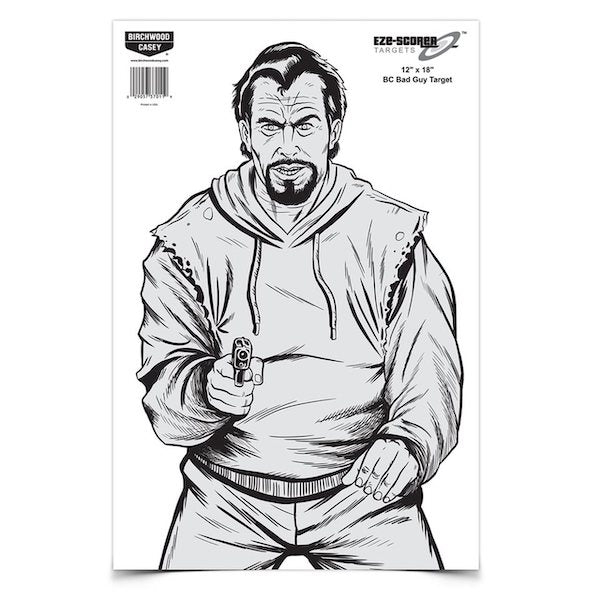 BC EZ-SCORE 12X18 BC BAD GUY 10PK