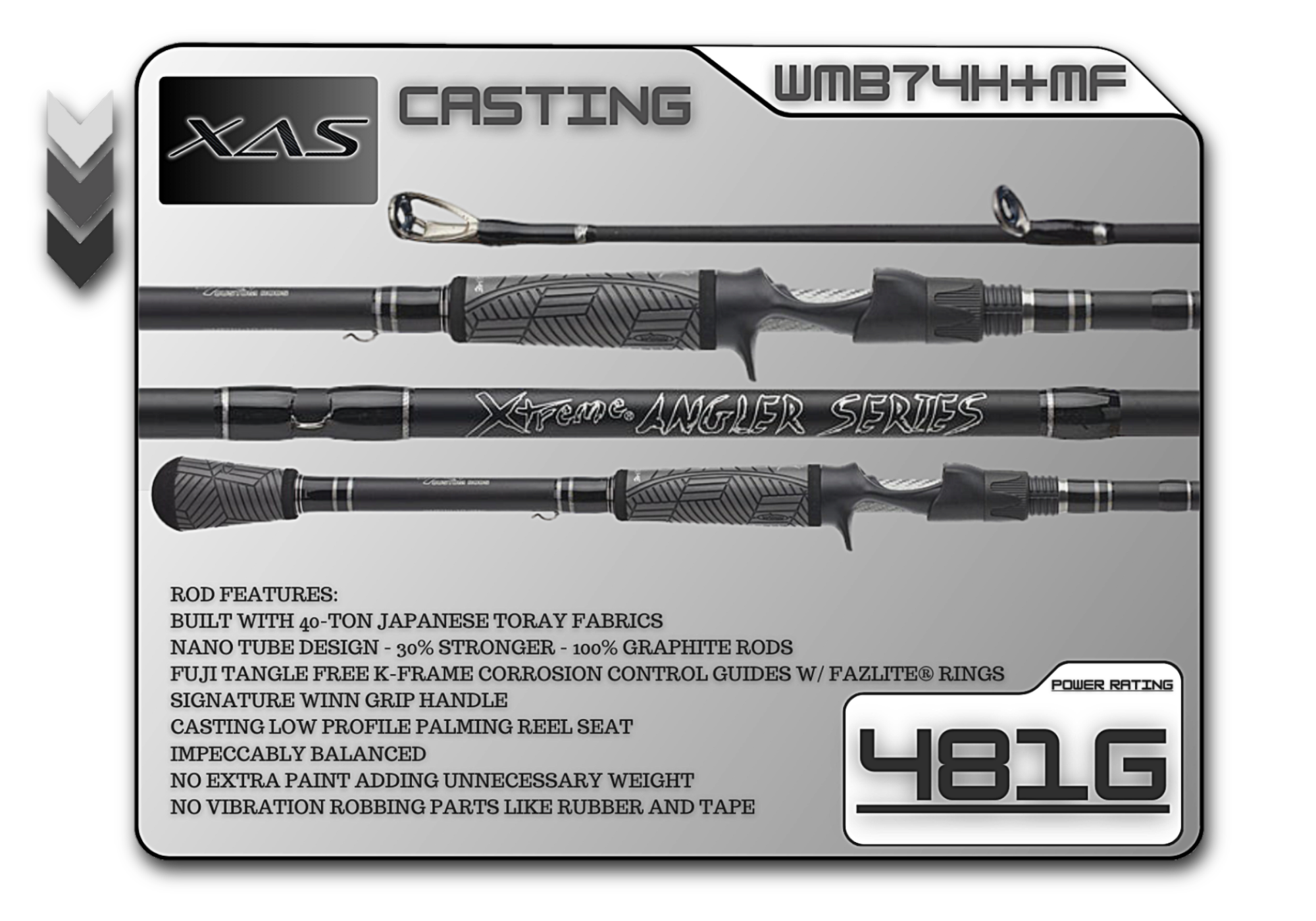 WMB74H+MF 7'4" Heavy-Plus Mod-Fast