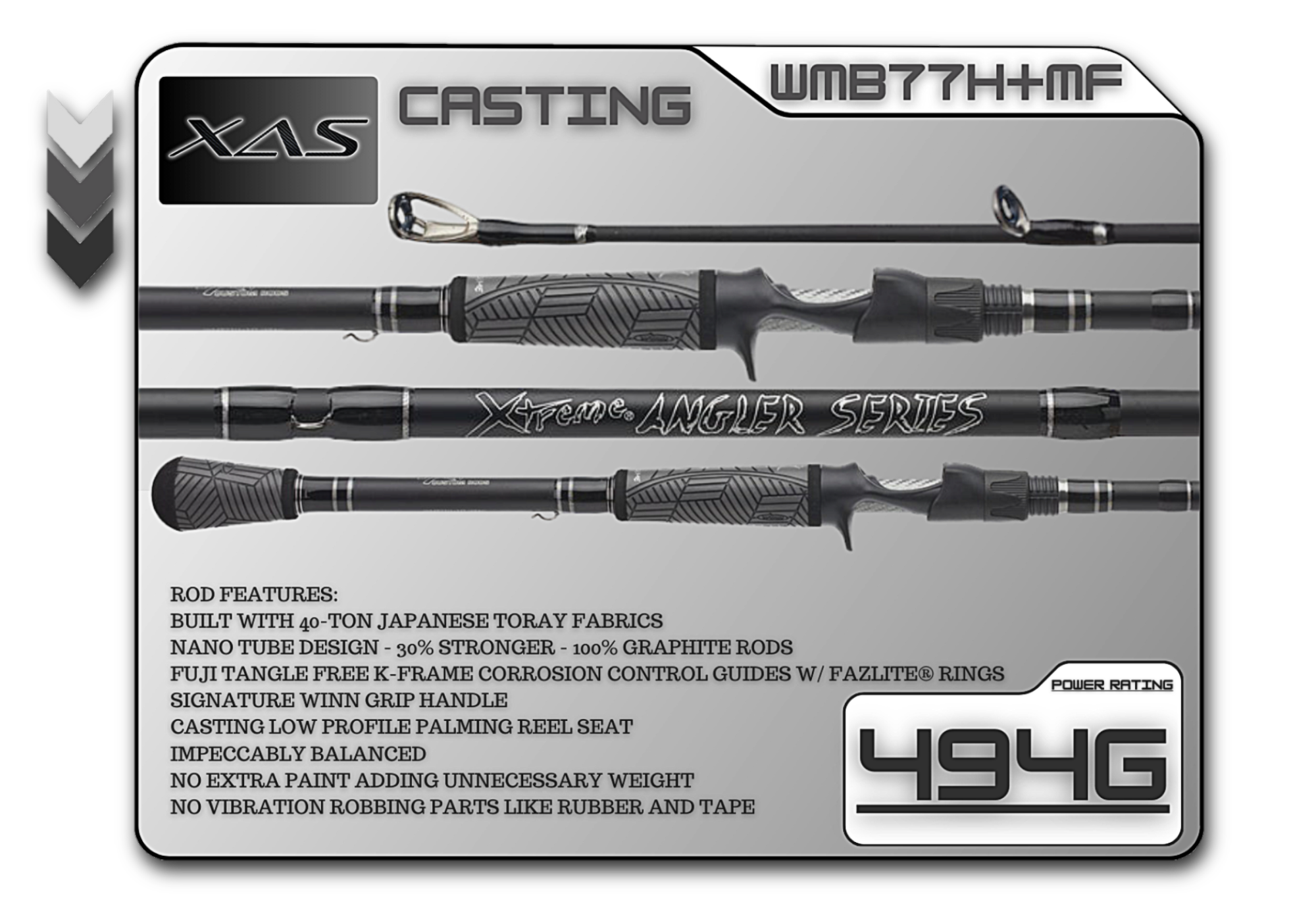 WMB77H+MF 7'7" Heavy Plus Mod- Fast