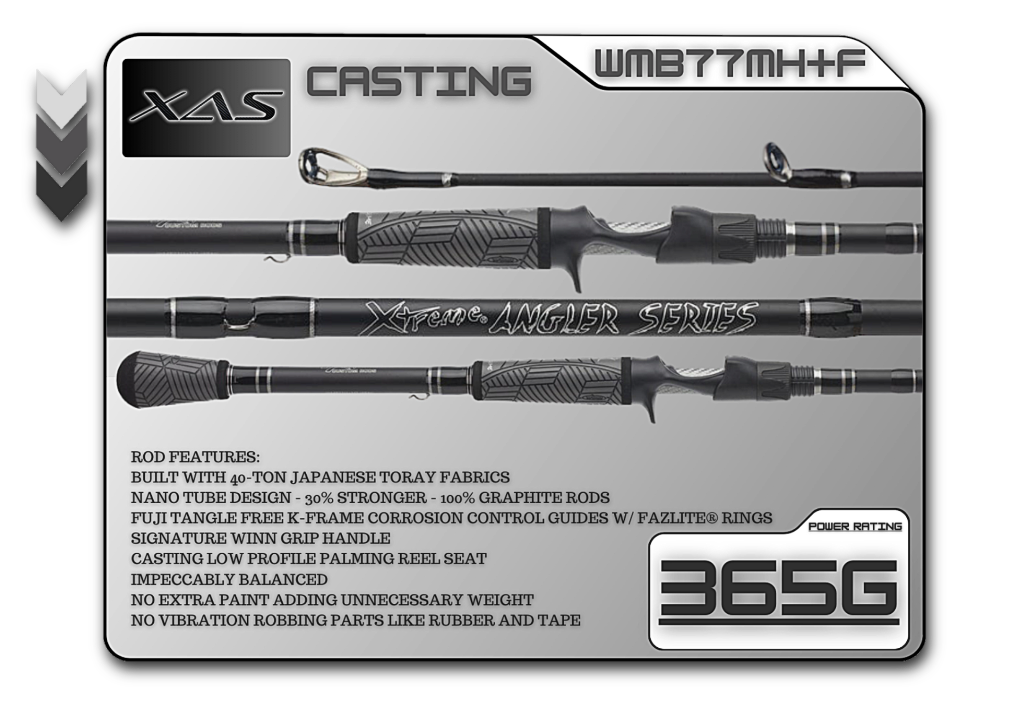 WMB77MH+F 7'7" Med-Heavy Plus Fast